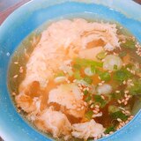焼き肉屋さんのふわふわ中華風たまごスープ